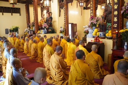 Chư Tăng chùa Bằng và chùa Lý Triều Quốc Sư khánh tuế HT.Thích Bảo Nghiêm 